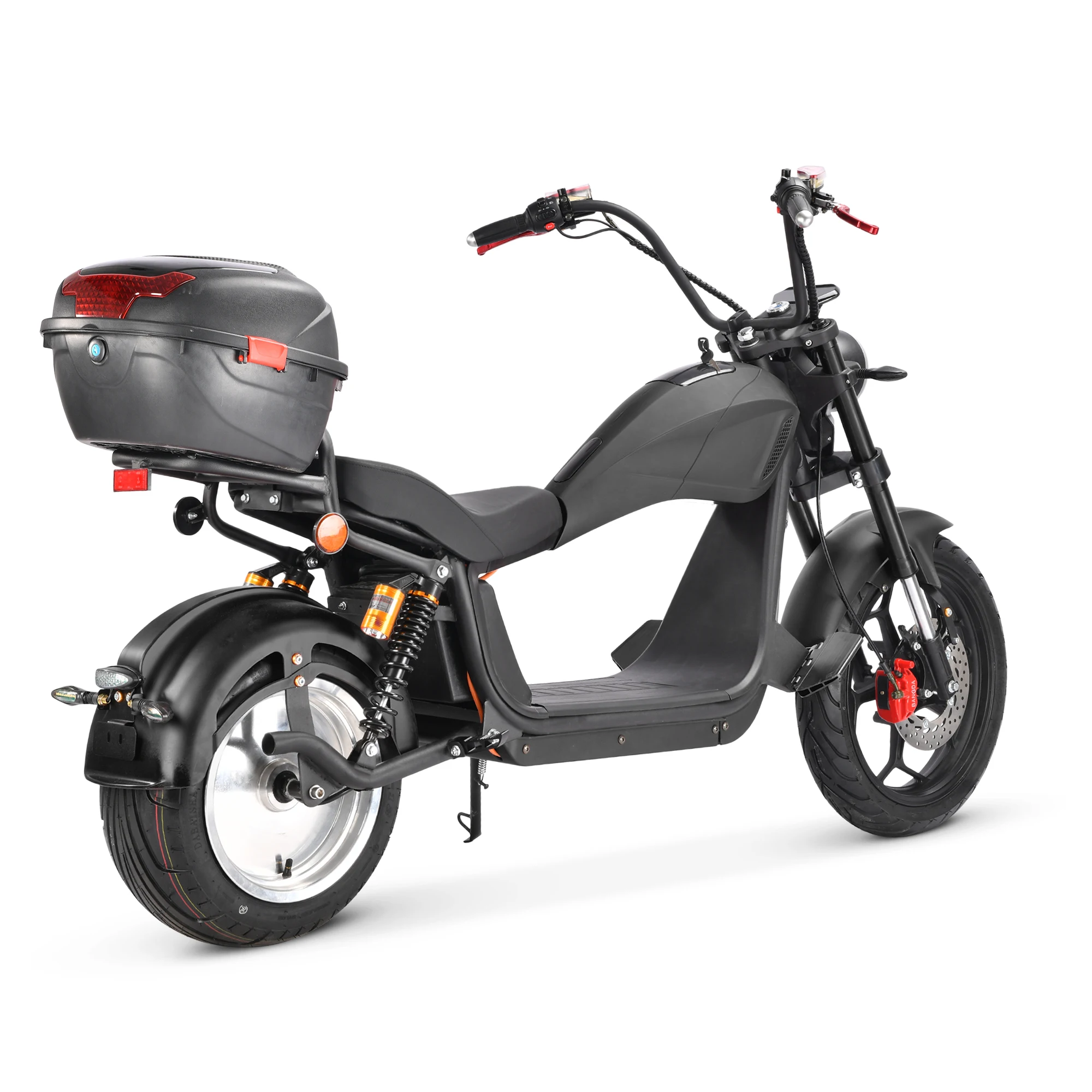 EEC/COC certificate 2000W new chopper model CP-6 Lithium Battery with tail box Aluminum Alloy Electric Scooterss citycoco