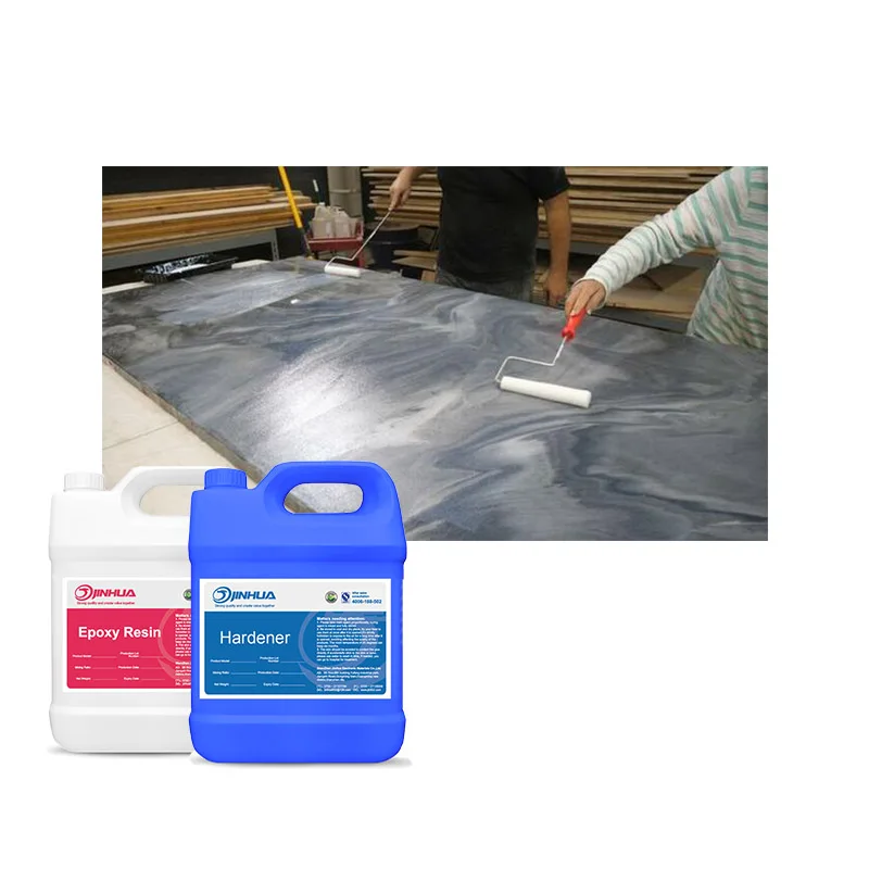 Resina epoxi cristalina de componentes dobles para revestimiento de encimera