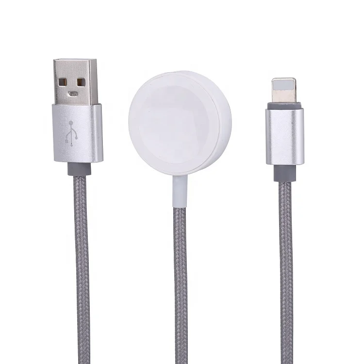 
New DC5V 1A Magnetic Wireless Charger 2 in 1 Charging Cable For Apple Watch 