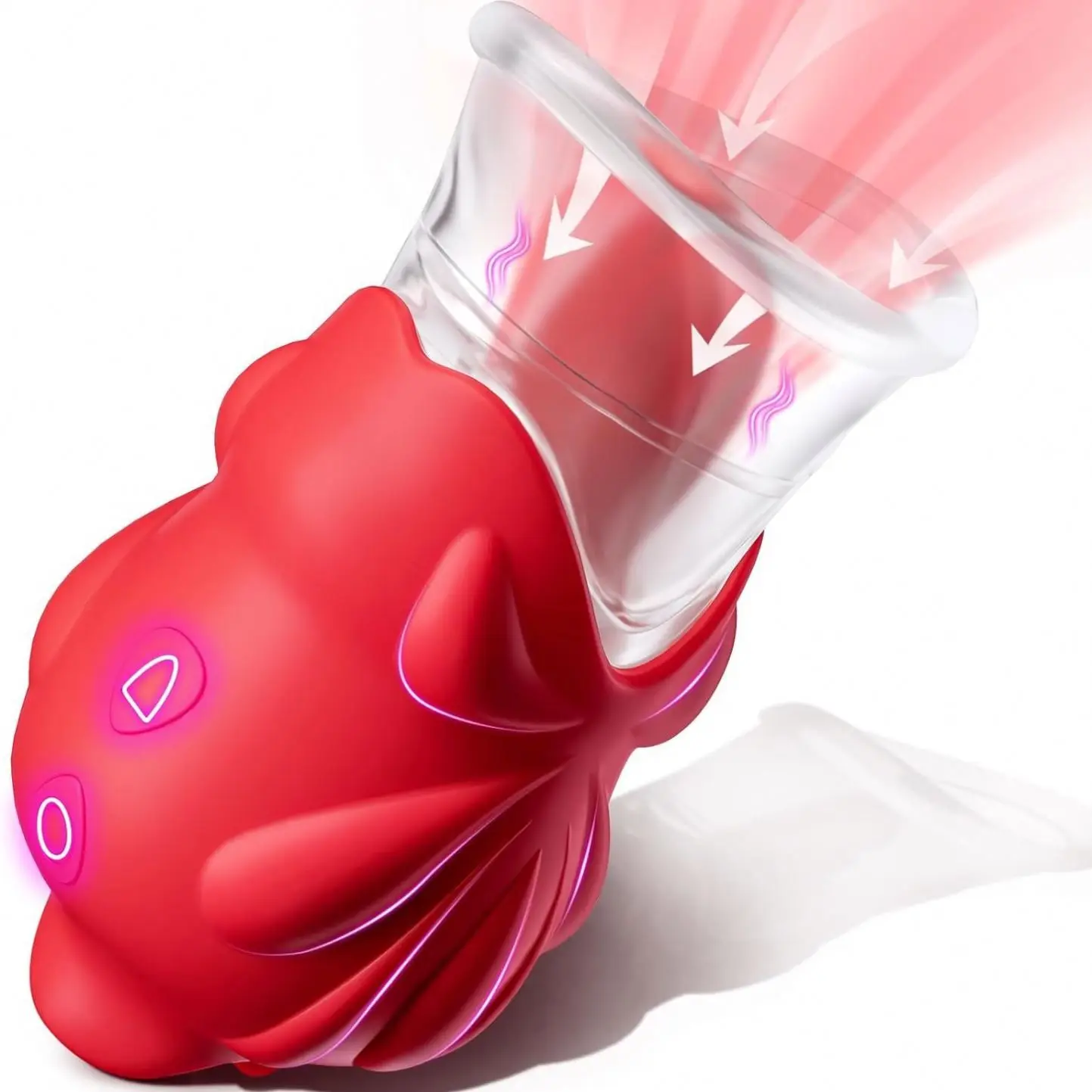 Vibrators 10 Speeds Tongue Licking Rose Vibrators With 10 Sucking Vibration G Spot Clitoris Stimulator Nipple Massager for women