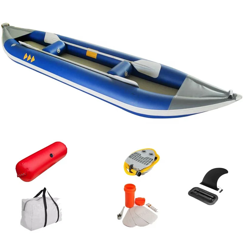 High Quality Inflatable Fishing Kayak Double 2 Person Pedal Kayak with Drop Stitch Floor