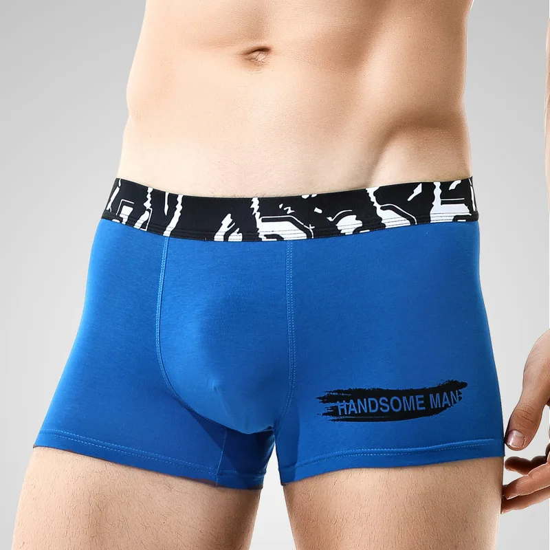 Men Boxer Shorts Briefs Men Underwear Hot Selling Cotton Adults for Men Knitted 100% Cotton Customized Logo Accept Solid Pattern