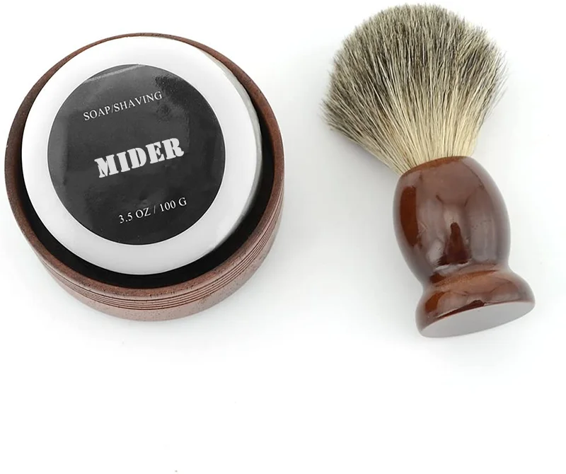 Organic Beard Balm Wax Cleansing Beard Brush  Grooming Kit Beard Cream For Mens Care