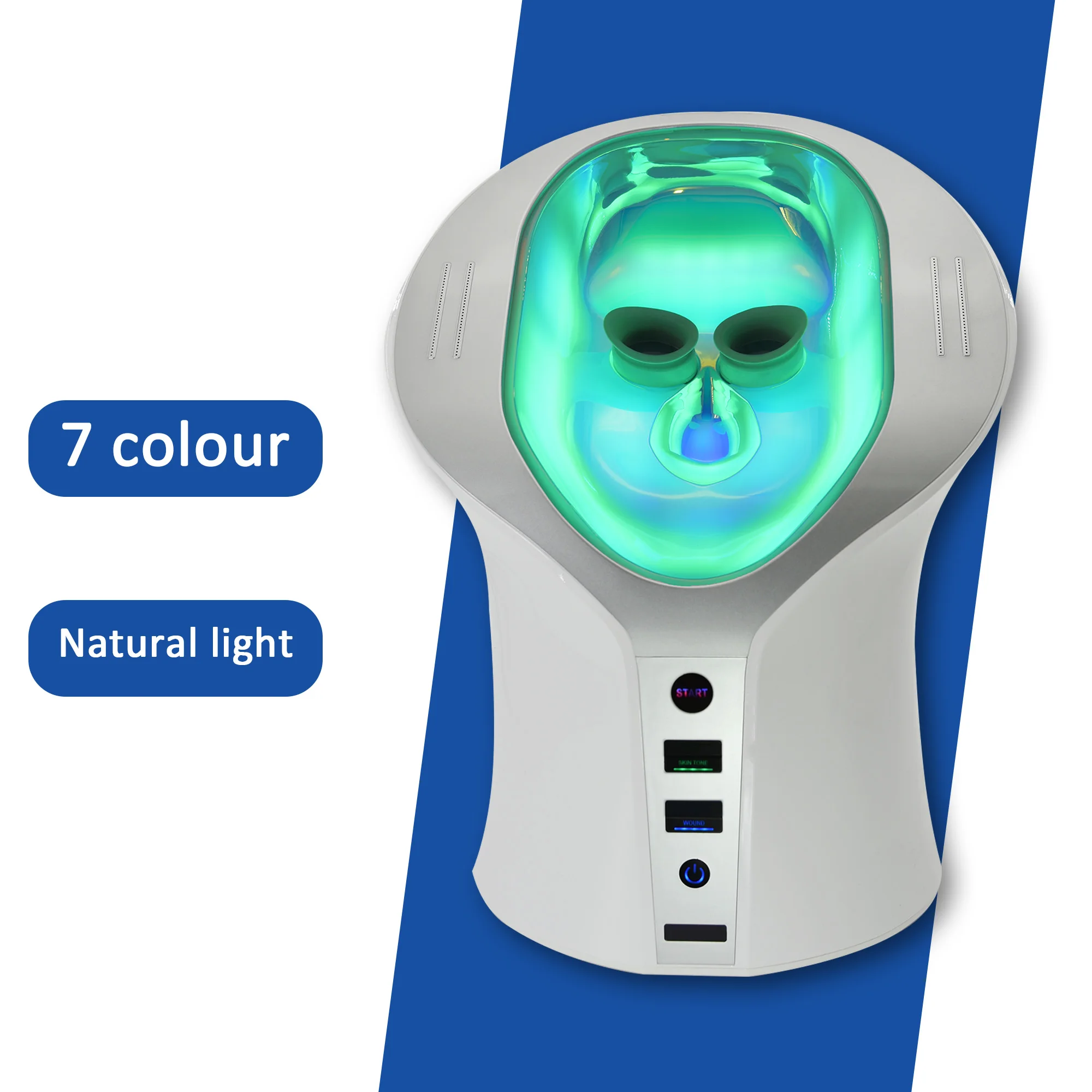 2024 New Arrivals 7 Color Led Face Light Therapy Photon Machine Infrared Device Facial Pdt Equipment