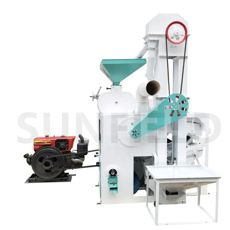 Best Selling Complete Set Rice Mill From Real Rice Milling Grain Processing Machinery  Rilce Mill With Diesel Engine