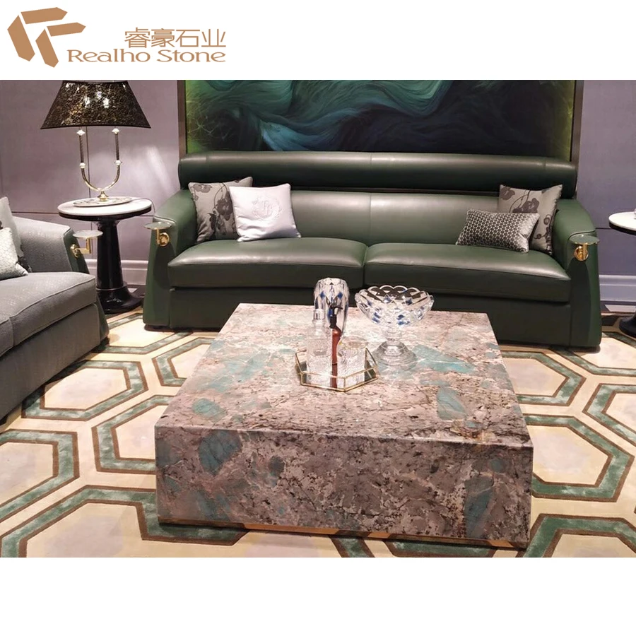 Hot Sale Brazil Luxury Stone Amazon Green Granite For Flooring Steps Tabletops