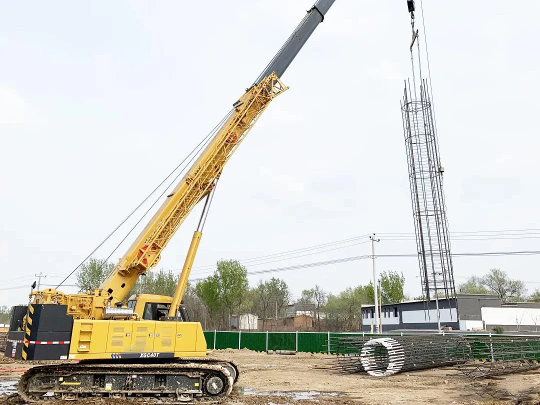 40 Ton Small Telescopic Boom Crawler Crane Xgc40t