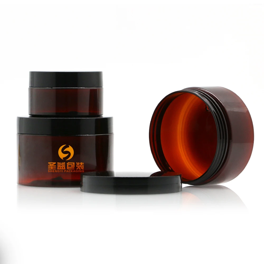 8Oz 16Oz 800Ml 1000Ml Amber Clear  Plastic Spice Storage Containers Jars For Food Packaging