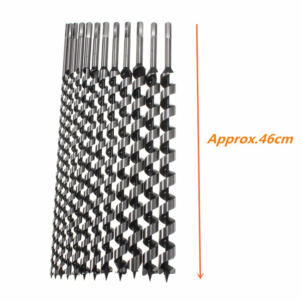 460mm Long 6/8/10/12/18/20mm Auger Drill Bits Wood Carpenter Masonry Wood Drills Set for Woodworking Power Tools