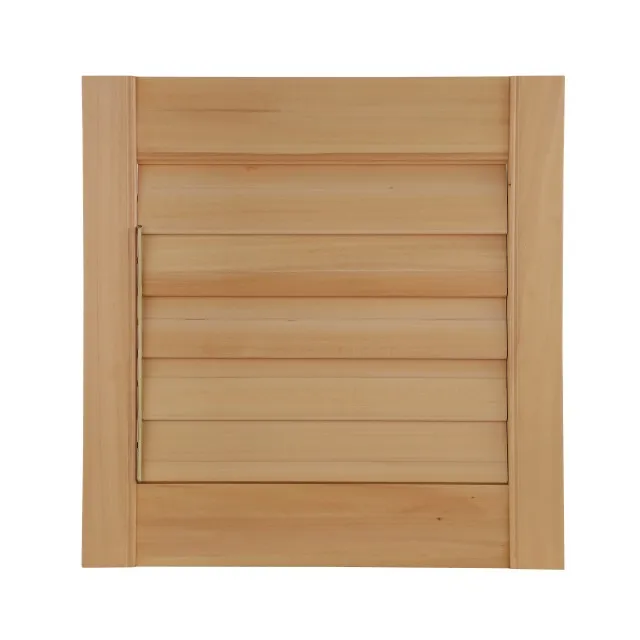 Natural Wood Plantation Basswood shutter with Light Coffee Stained Color