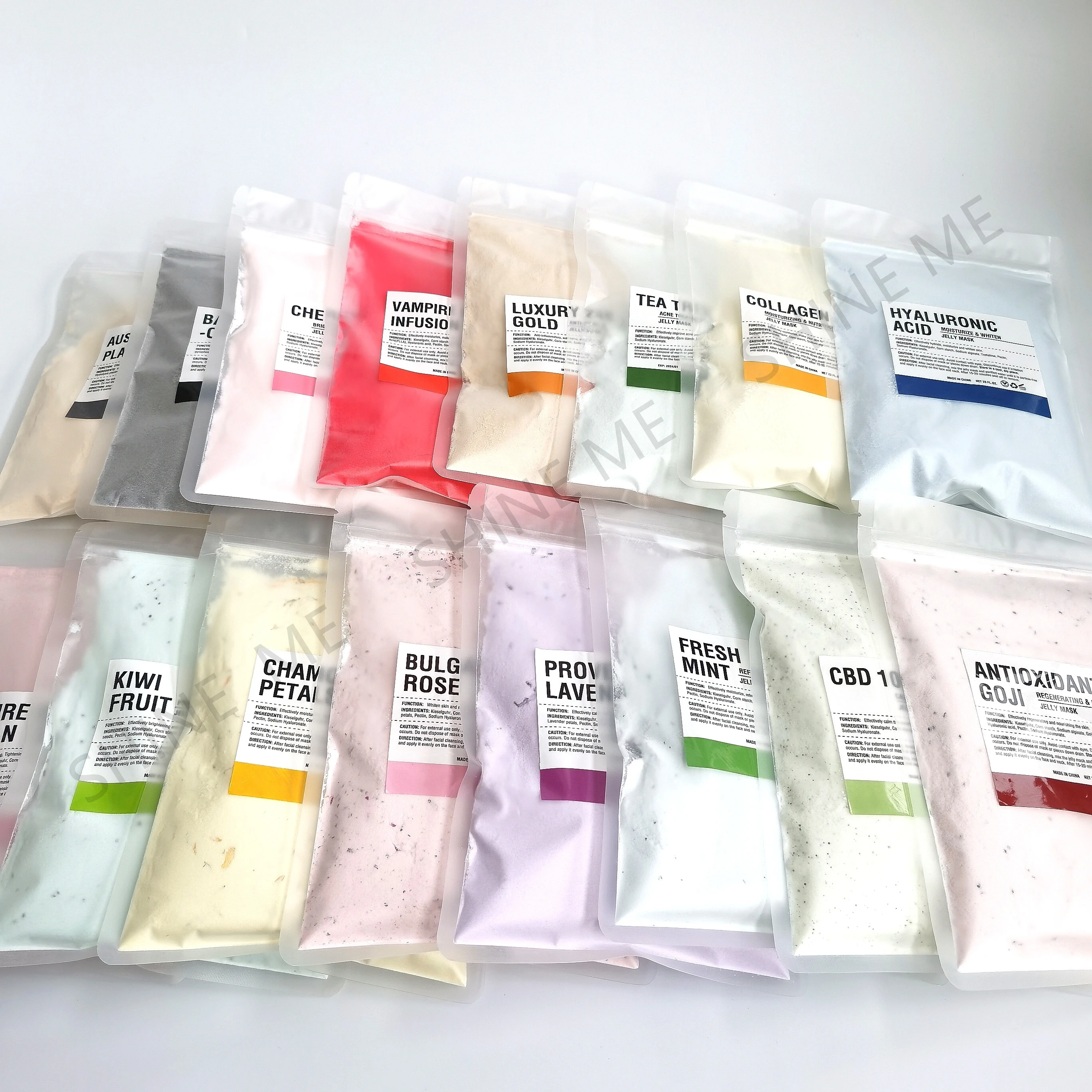 ODM OEM Natural Organic Professional SPA Use Face mask Powder Moisturizing Anti Aging Jelly Mask Hydrating Facial Mask Powder