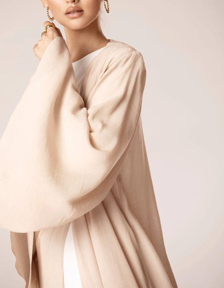 2022 M Muslim Women Dress Beaded Shiny Abaya Beige Woman Abaya Black Islamic Clothing Muslim Middle East Kimono Women