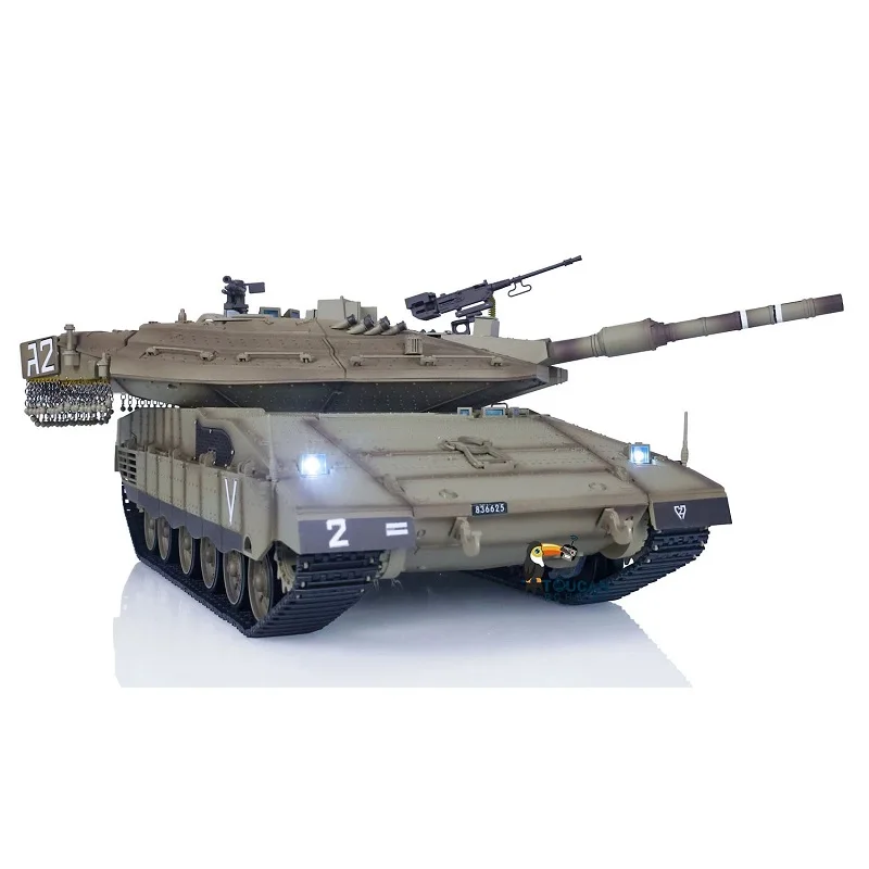 Henglong RC Tank 1/16 IDF Merkava Main Battle Military 3958-1 TK-7.0 Remote Control Model Outdoors Toy Gift for Boys