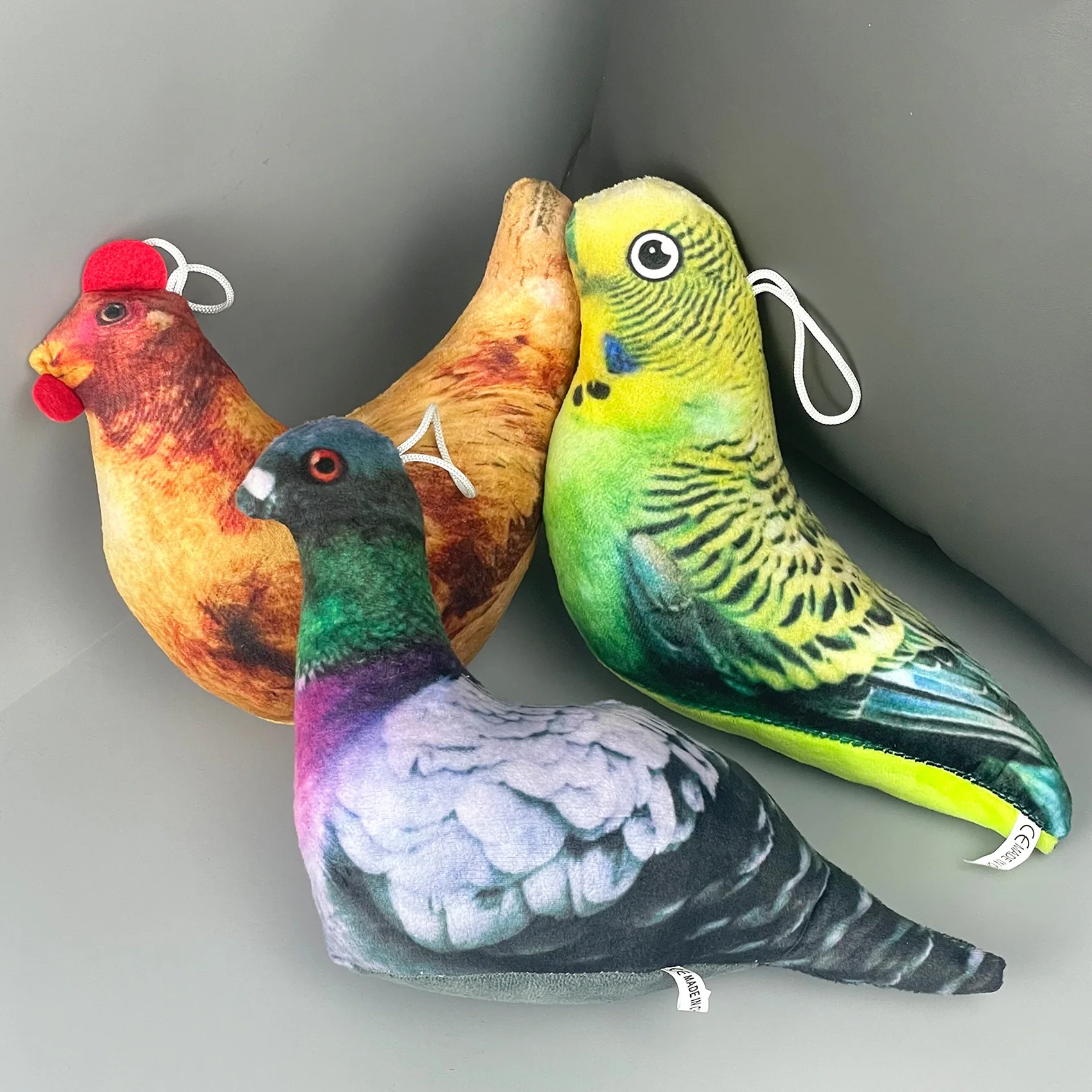 2023 Simulation Pigeon Chicken Bird Stuffed Plush Toy Simulation Animal Hamster Bee Turtle Animal Series Dolls