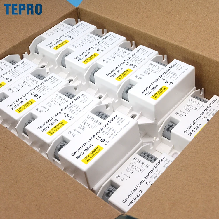 RW12-180-10 uv lamp Electronic ballast Preheat Start 240v uvc t5 lamp Electronic ballast for high output Air Germicidal uv lamp