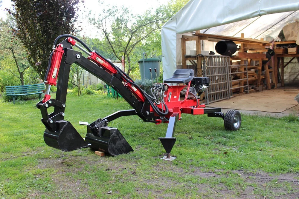 Powerful mini backhoe /Strong backhoe with 4 different size cylinder for digging