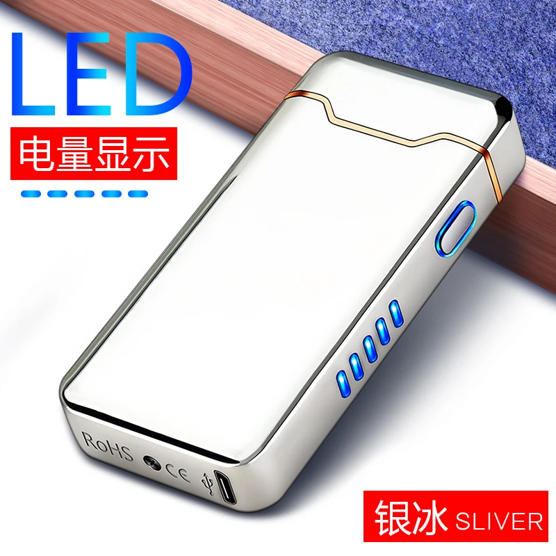 HL-818 Big flame rechargeable USB novelty lighter popular in Temu.
