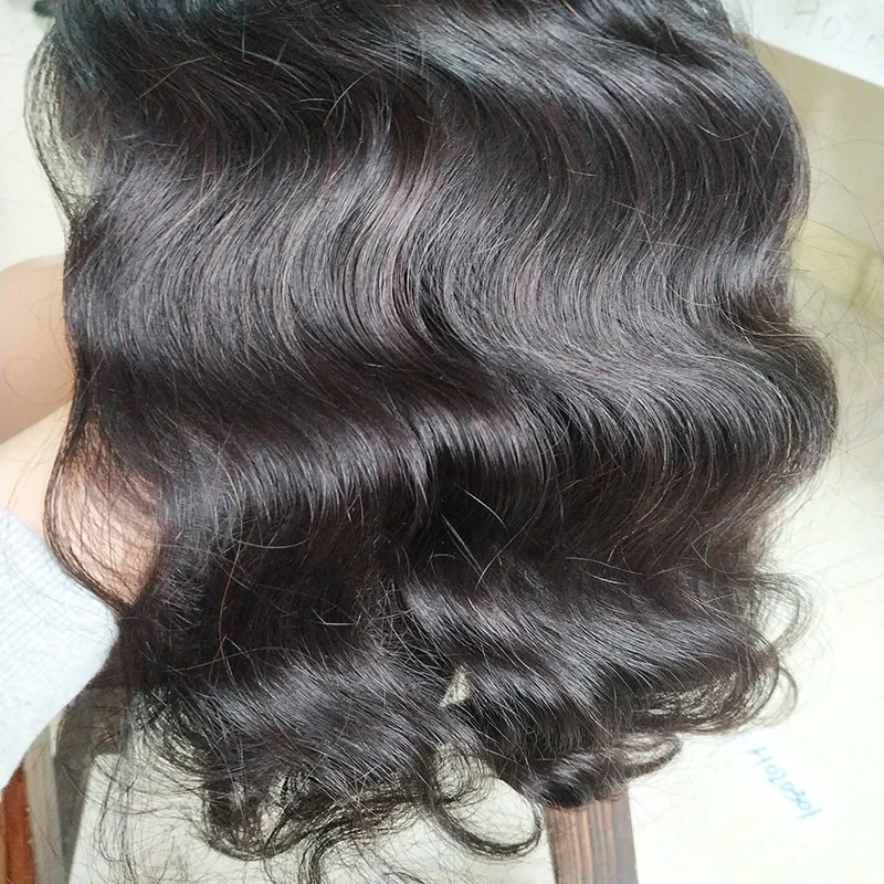 Wholesale 13x4x1 body wave natural raw virgin cuticle aligned brazilian peruvian Human Hair Lace Front Wig
