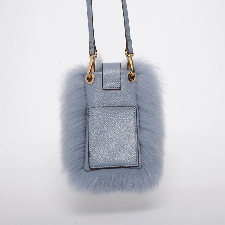 2023 New Design Solid Color Handbag Shoulder Bag Hight Quality Fur Bag