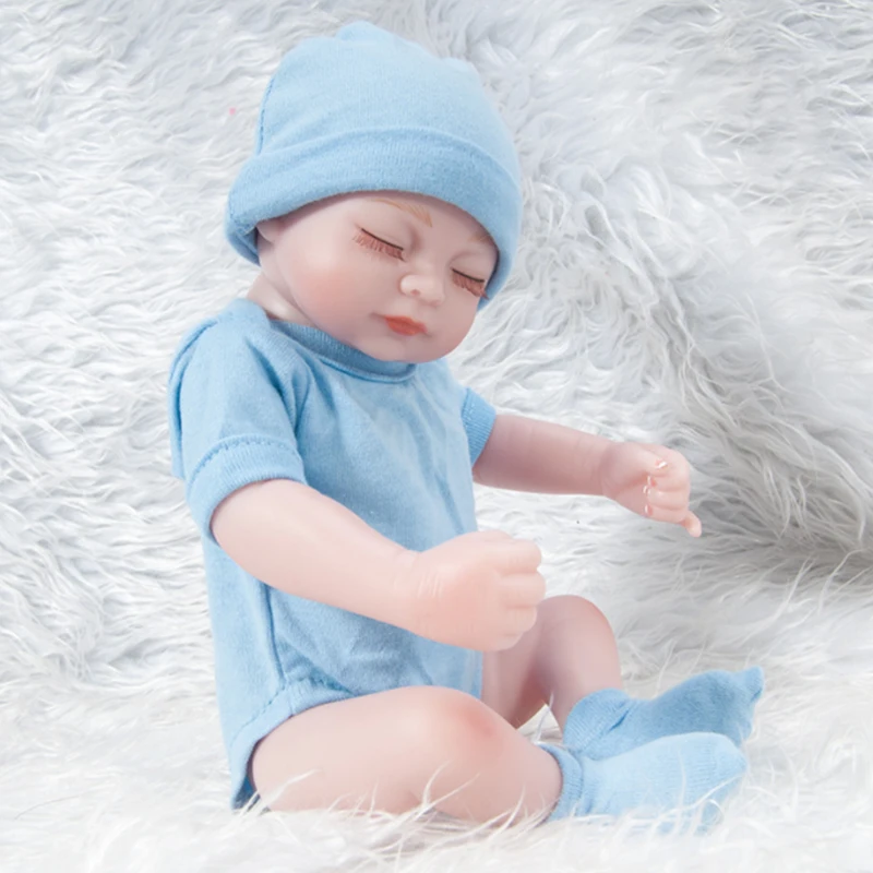 New Product 11 inch Lifelike Rebirth Baby Doll Toy Silicone Cute Soft Girls Fashion Newborn Reborn Dolls For Kids
