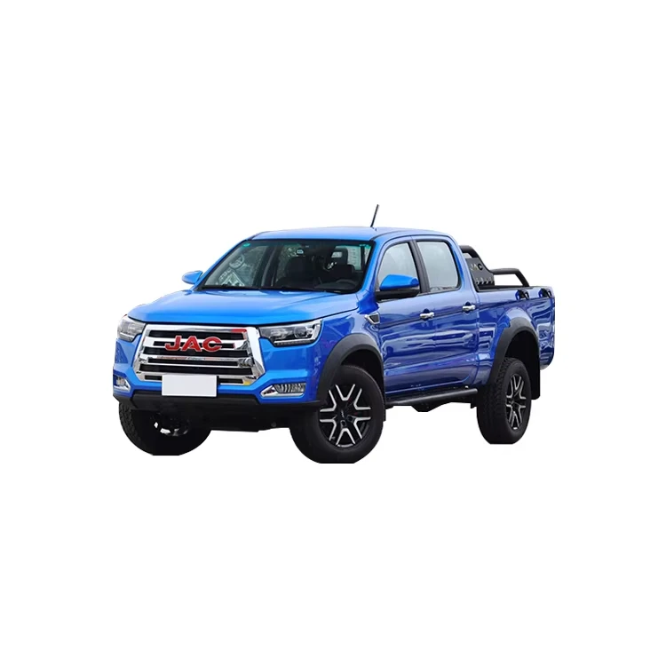 Hot Sale JAC Diesel 4WD T8 Pickup Truck LED 10 Electric Leather Dark Multi-Function Xenon 4x4 Aluminium Alloy Hydraulic Cargo