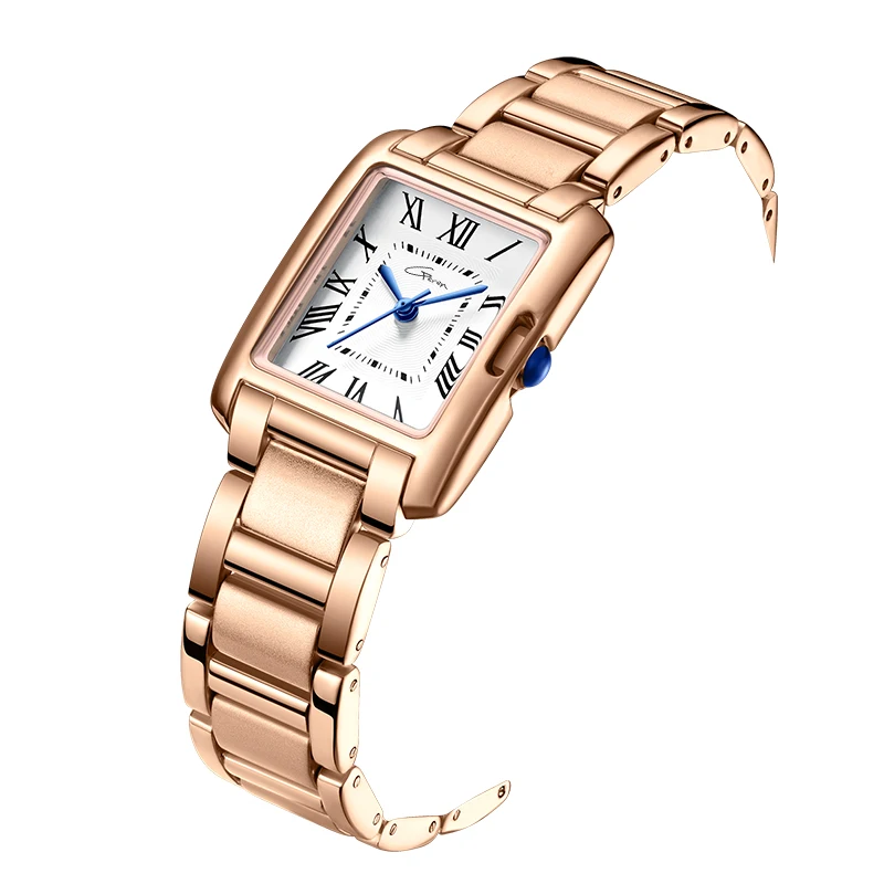 Wholesale New Arrival Women Square Alloy Case Wristwatches  Japawn Movement 3 ATM Quartz Watches for Women