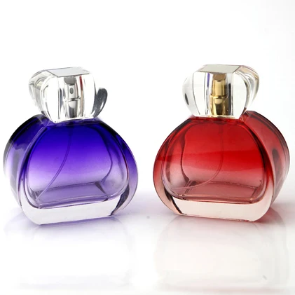 custom design empty elegant luxury cosmetics packaging 100ml glass perfume bottle