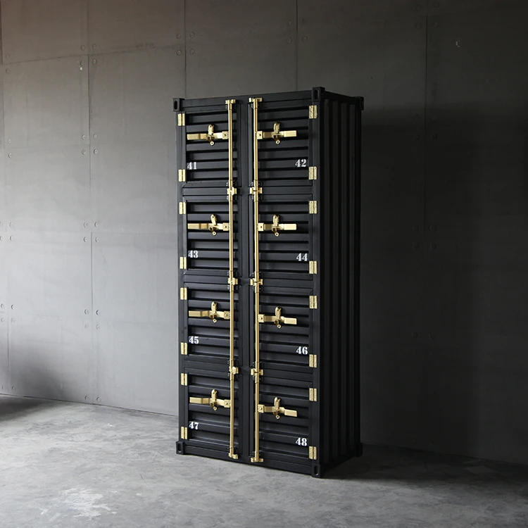 Большой контейнер для хранения с высокой доставкой книжная полка железная рамка промышленная винтажная ретро дверцами