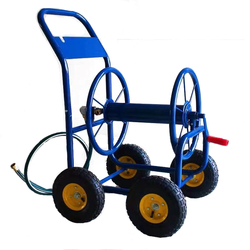 garden water hose reel 4 wheel hose reel electric hose reel small garden retractable