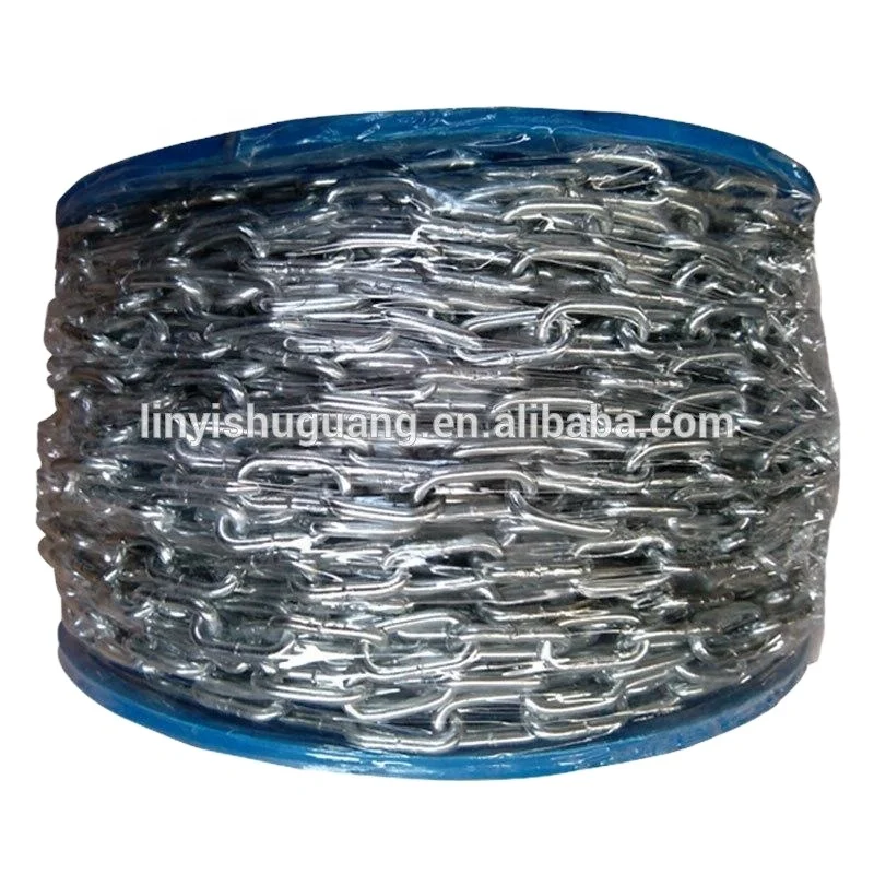 3MM Galvanized Short Chain DIN5685A Welded Link Chain