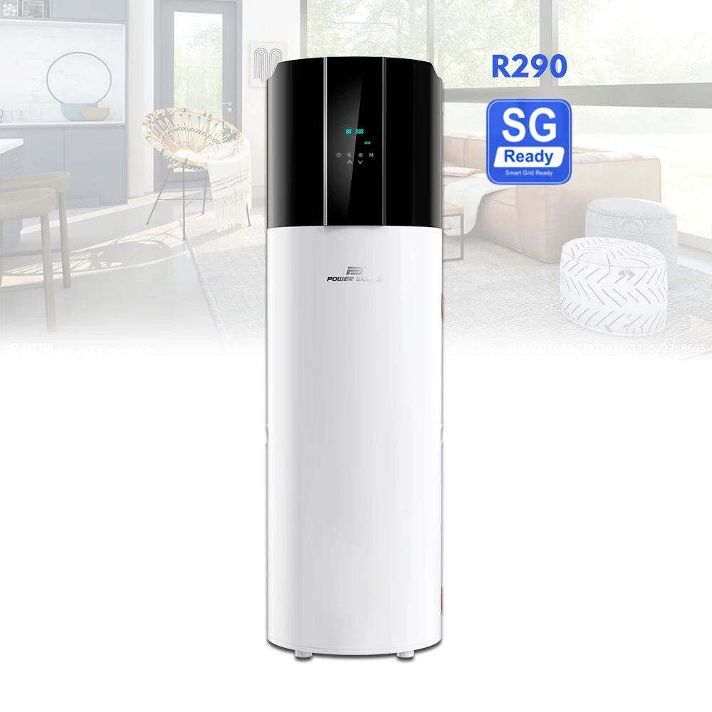 Power World air to water heat pump r290 monobloc hot tub heat pump buffer tank for heat pump