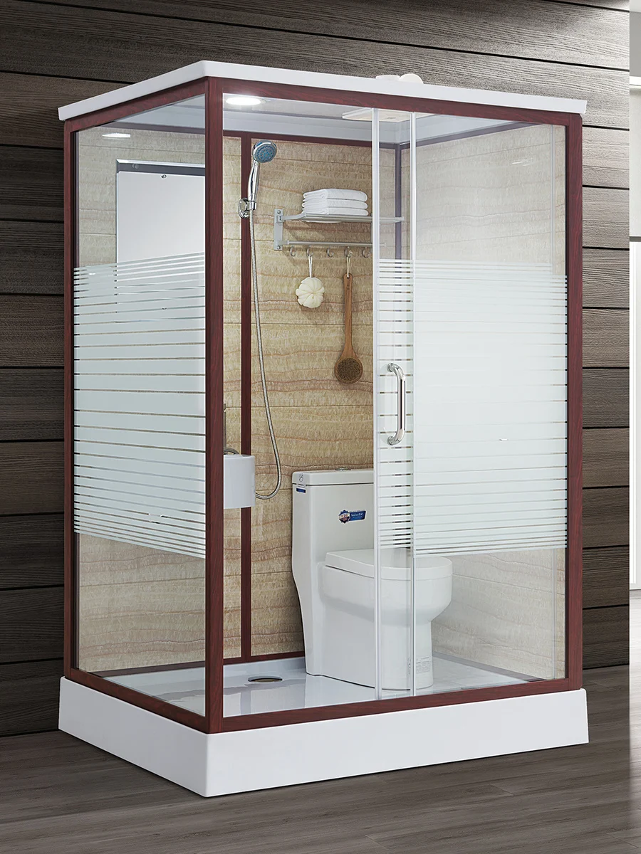 
Prefab Modular Bathroom Pod With Portable Bathroom Shower Cabin Stall 