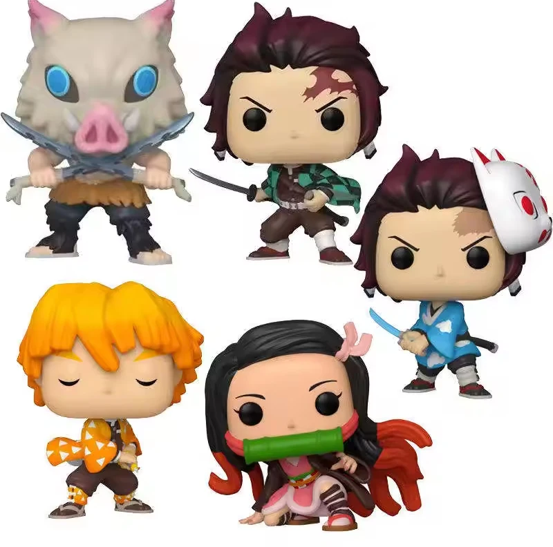 OEM Customized Vinyl Figure Demon Slayer Kimetsu no Yaiba Tanjirou Nezuko Zenitsu Inosuke Model Toy PVC Anime Figure