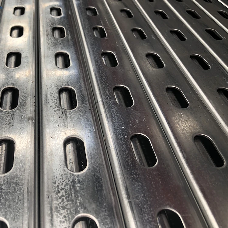 Galvanized Slotted Unistrut Channel with Reinforcement Bar