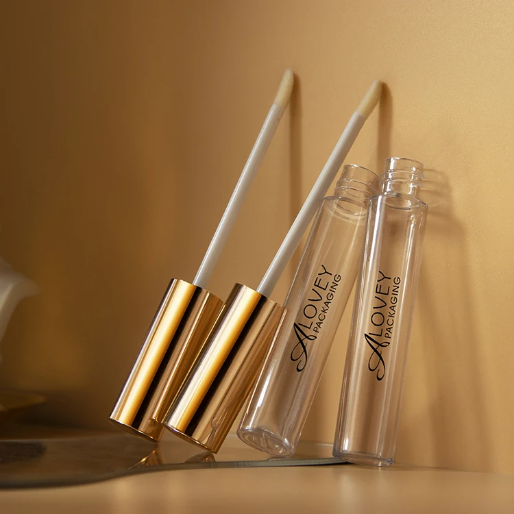 14ml Large Capacity Rose Gold Lipgloss Tubes With Brush Lip Gloss Concealer Cosmetic Package