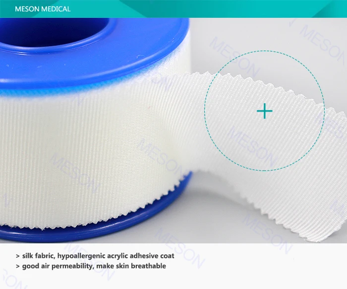 Hypoallergenic Medical Surgical Consumable Disposable Adhesive Silk Tape