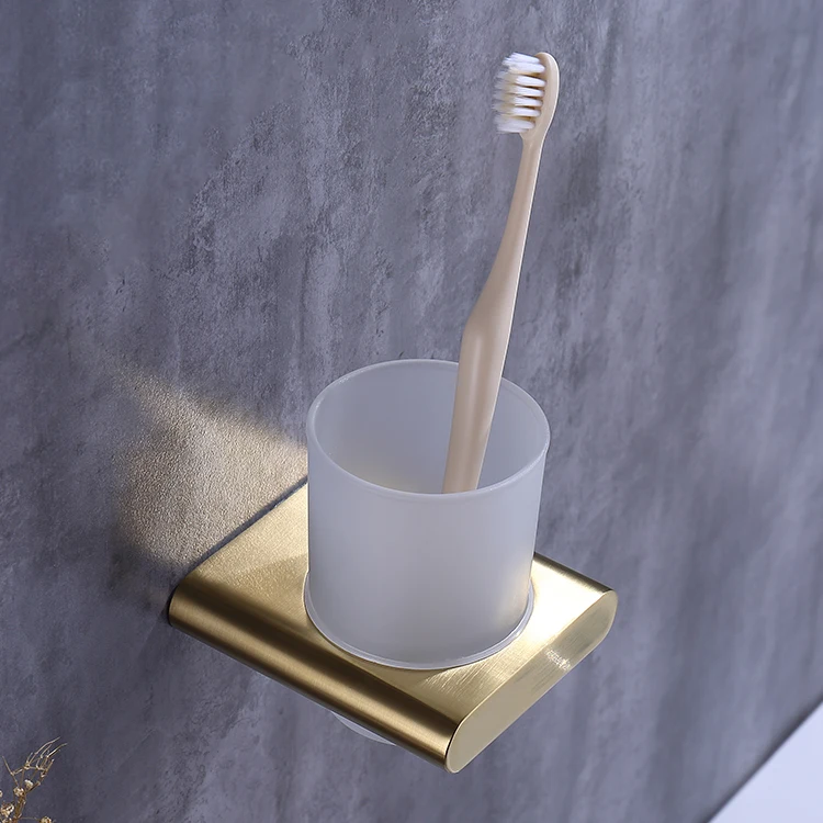 Nano gold 6-piece bathroom accessories set stainless steel 304 soap dish