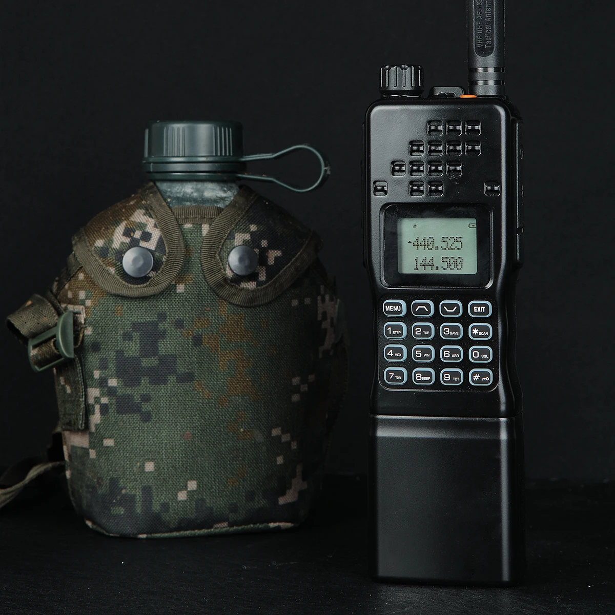 Baofeng AR-152 15W High Powerful Tactical Game Walkie Talkie Dual Band Long Range AN /PRC-152 2-Way Radio add Carrying Bag