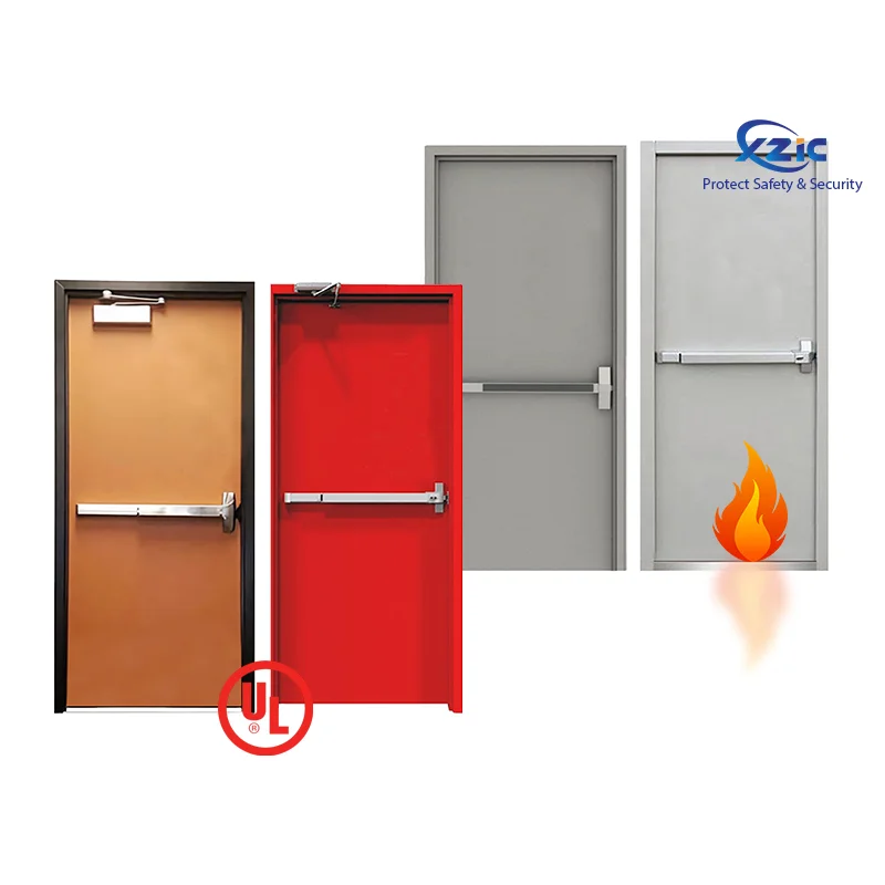 90 minutes Fire Rated Door Hollow Metal Entrance Door Steel Fire Doors UL Certificated