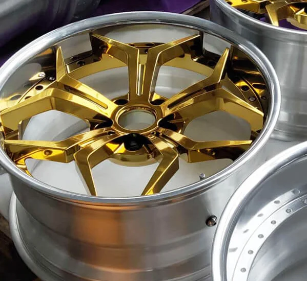 Racing Car Alloy Wheels 4Holes 5Holes 5*112 5*120 5*130 20 21 22 23 24 Inch 2Pieces Forged Wheels