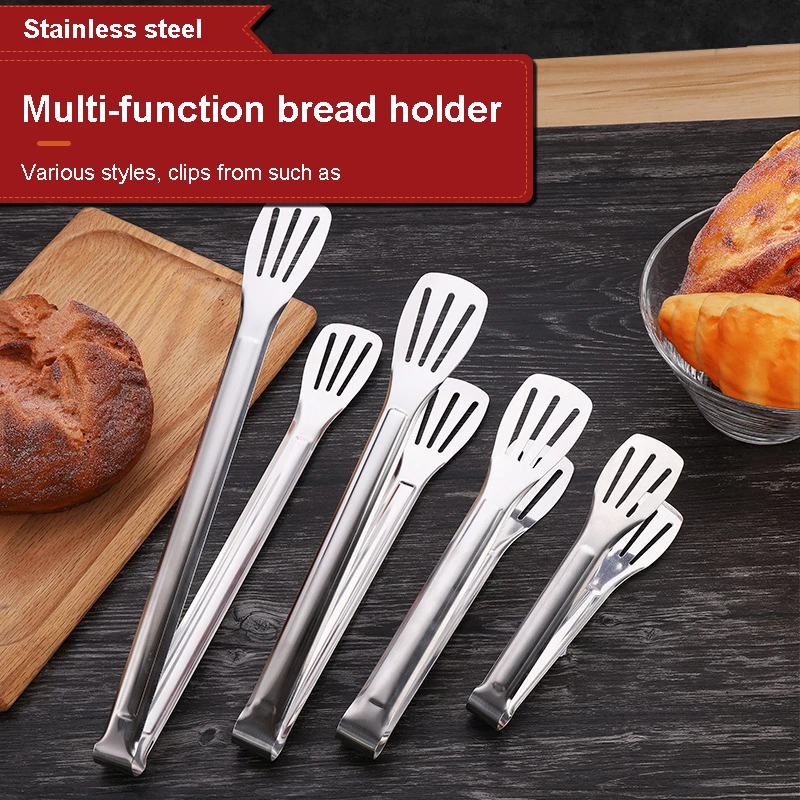 Outdoor accessories BBQ food tongs kitchen stainless steel cooking utensils food tongs