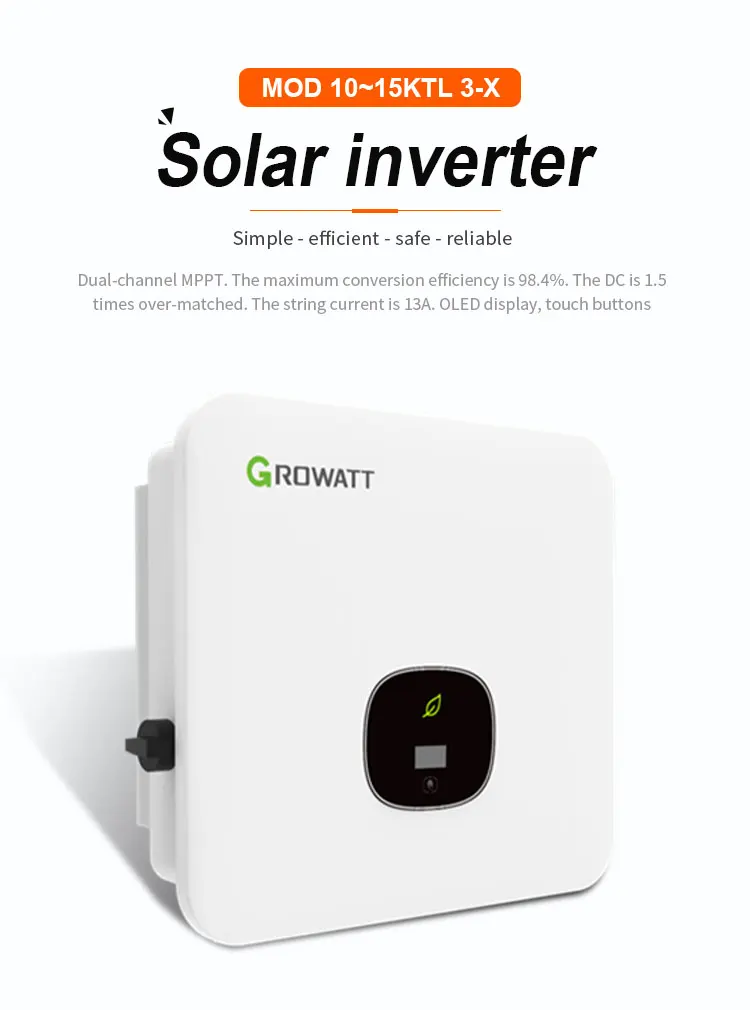 Готовый к отправке 12 кВт 220 В гроватт 15 20 сетевой инвертор с модулем growatt wifi