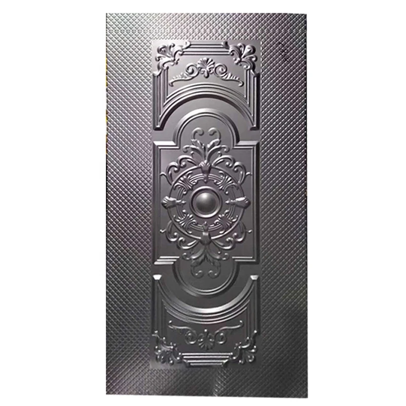 Apartment Security Laminated Primer Panel Steel Metal Cold Rolled Embossed Galvanized Steel Door Skin Sheet
