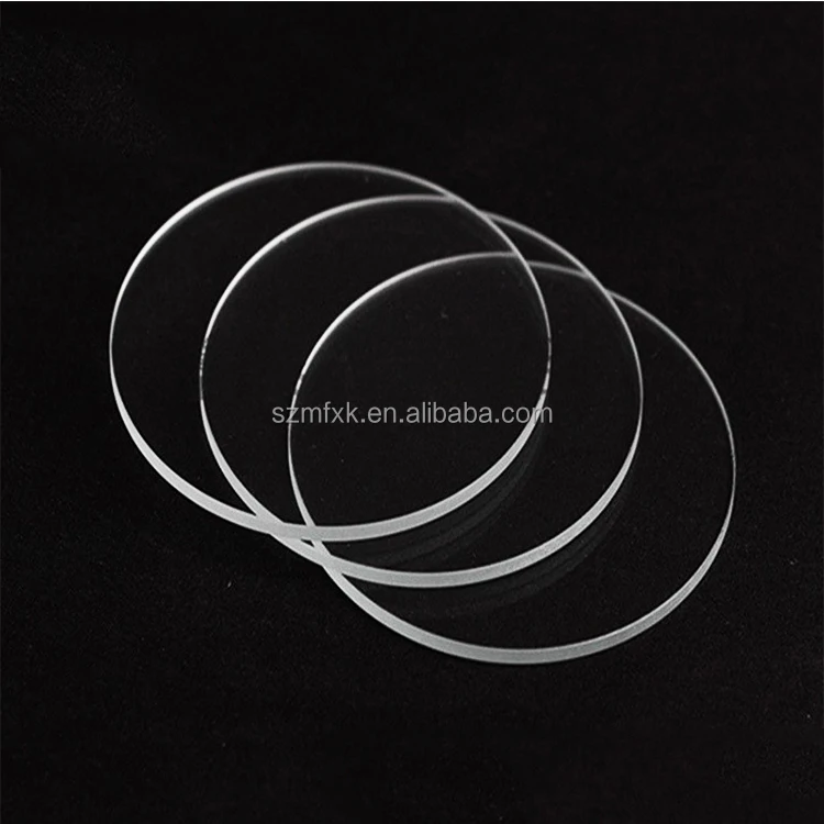 Custom 0.2-10mm thickness tempered glass face tempered circular glass panel