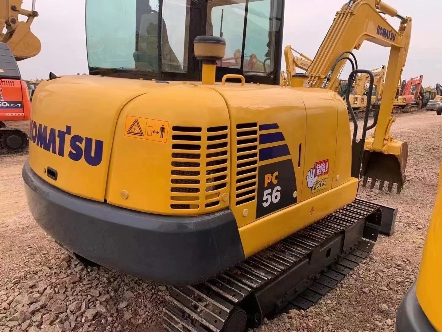 Komatsu Pc56 Mini Pc 56 гусеничный землеройный экскаватор 5 тонн Pc56-7 2020 гидравлический Cummins используемые экскаваторы Япония