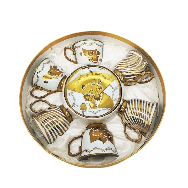 
Fine arabic ceramic tea cup sets, tea cup and saucer wholesale 