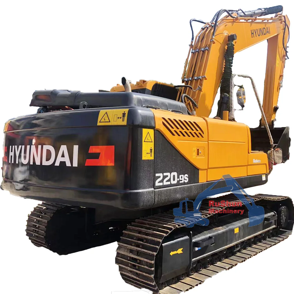 South Korea 22 Ton Hyundai R220 Excavator Heavy Machine Used Hyundai Excavator