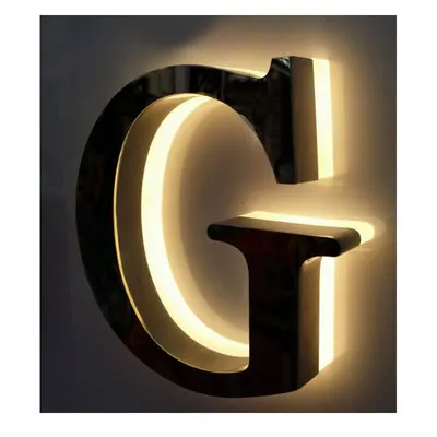 Fashion Advertising Logo Full Lit Lettering LED Signs background wall production lights Outdoor