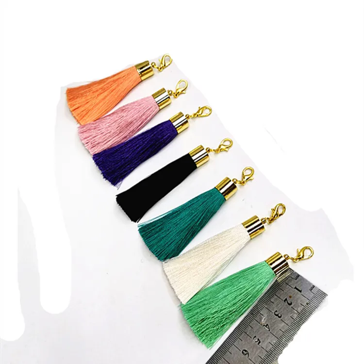 Pink tassel keychain for key& Pink tassel keychain for handbag High quality keychains