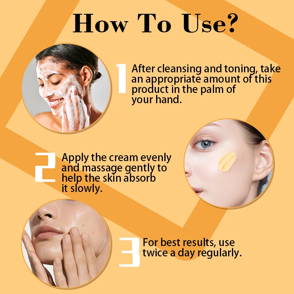 OEM New Face Cream Private Label Face Acne Cream Gutaderme Whitening Skin Turmeric Vitamin C Cream For Men & Women